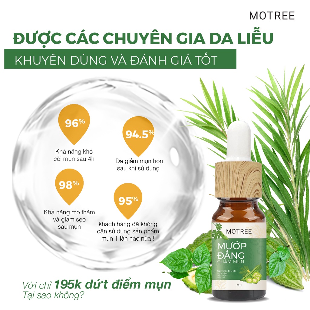 Gel chấm mụn MƯỚP ĐẮNG MOTREE 20ML