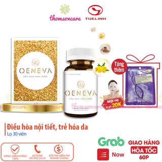Cân bằng nội tiết, giảm lão hóa từ Dầu hoa anh thảo Oeneva của Dược Tuệ Linh - đẹp da Oen Eva hộp 30 viên