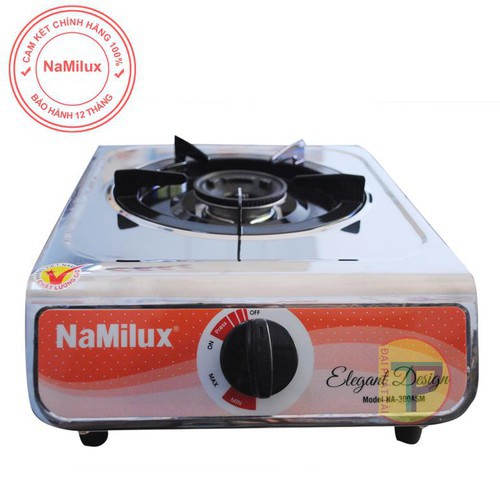 Bếp gas đơn Namilux NA-300ASM (mặt bếp inox) + Bộ van dây