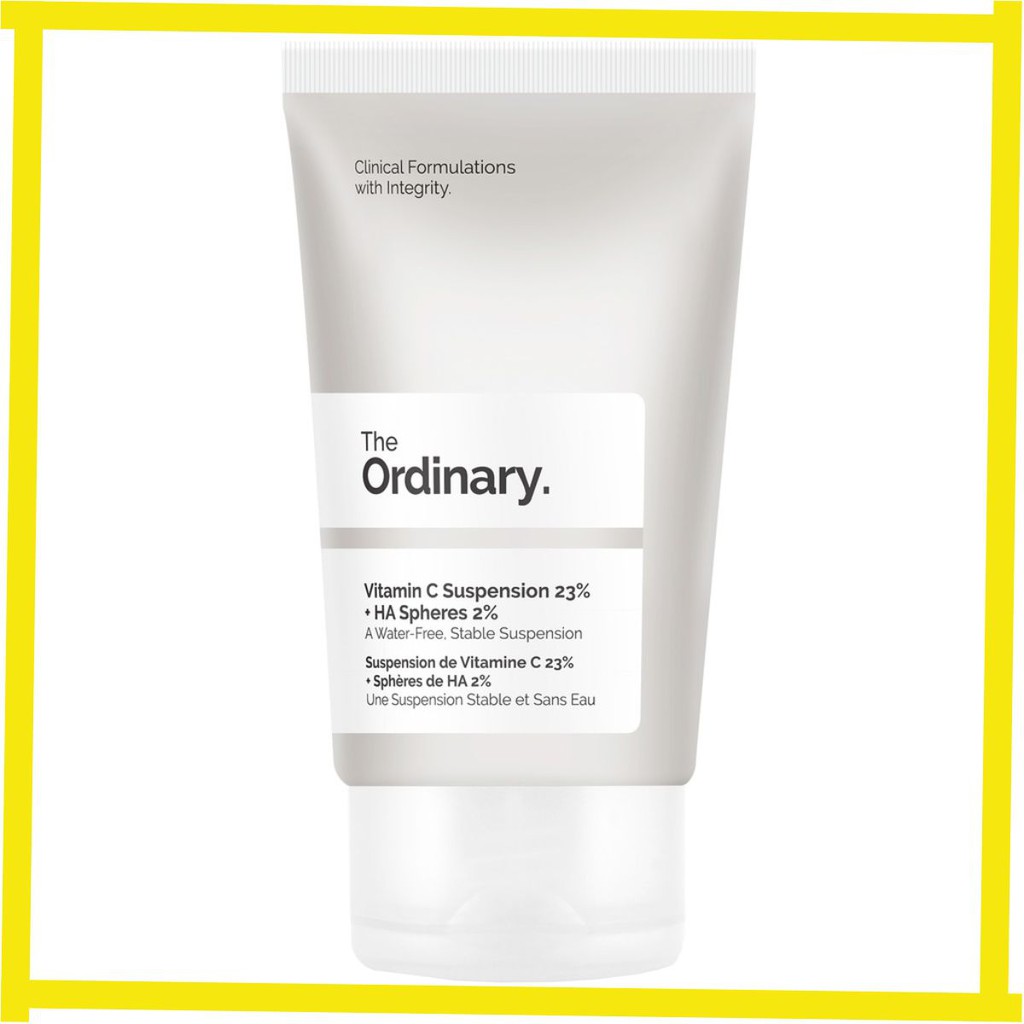 [TOP 1 SHOPEE] The Ordianary Vitamin C Suspension 23% + HA Spheres 2% kem dưỡng ẩm, sáng, mềm mượt chính hãng