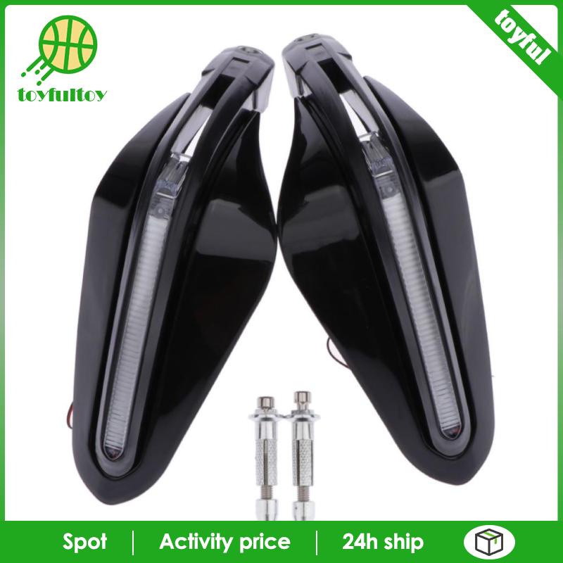 Vỏ Bọc Bảo Vệ Kính Chắn Gió Xe Máy Kèm Đèn LED Màu Đen