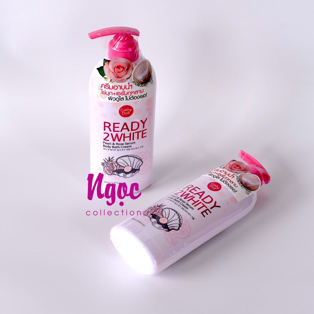 Sữa tắm trắng da ngọc trai hoa hồng Ready 2 White Cathy doll 500ml Thái Lan