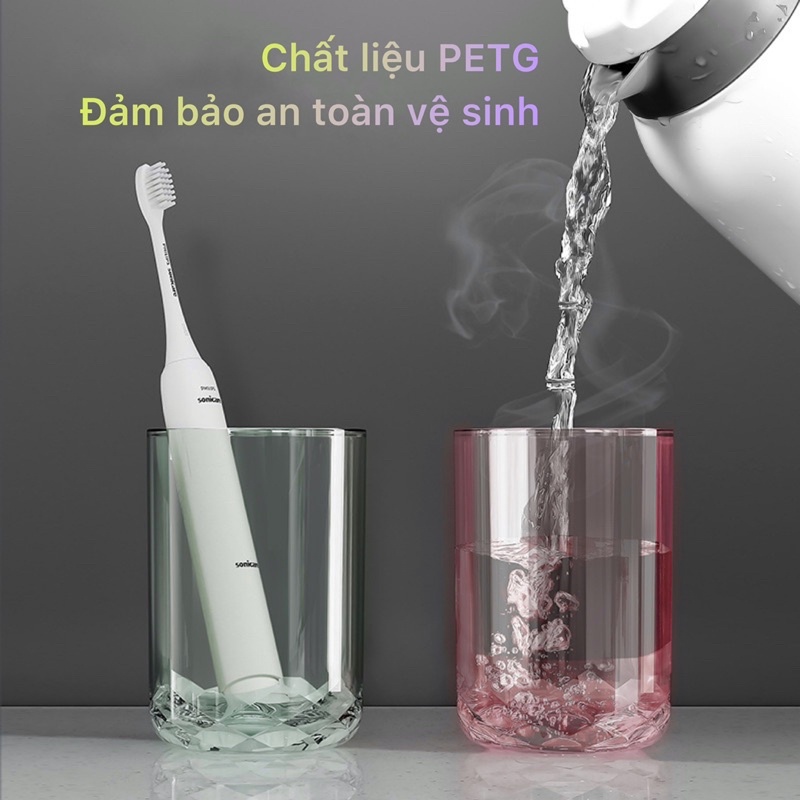 Kệ dán tường treo bàn chải, để sữa rửa mặt, kèm cốc súc miệng, bộ nhả kem tự động, kê để đồ phòng tắm