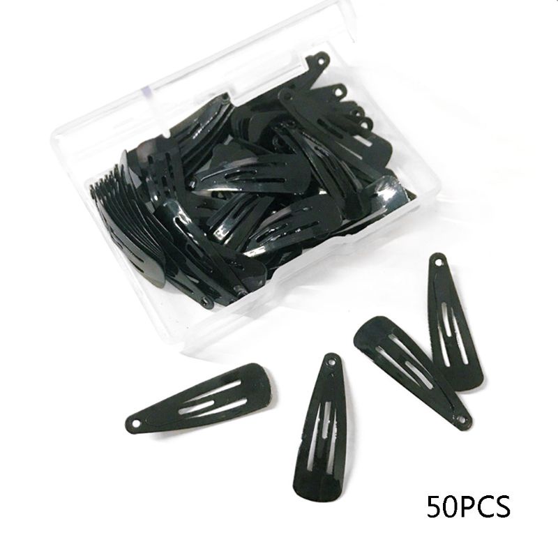 Set 50 Kẹp Tóc Mini 3cm Bằng Hợp Kim Hình Giọt Nước Phong Cách Hàn Quốc Cho Nữ