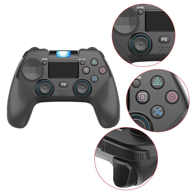 Tay Cầm Chơi Game Không Dây Kết Nối Bluetooth 4.0 Cho Pc Android Ps4