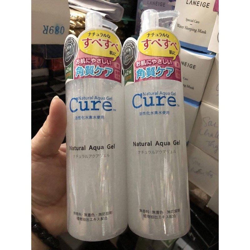 Gel tẩy tế bào chết trắng da Cure Natural Aqua 250g