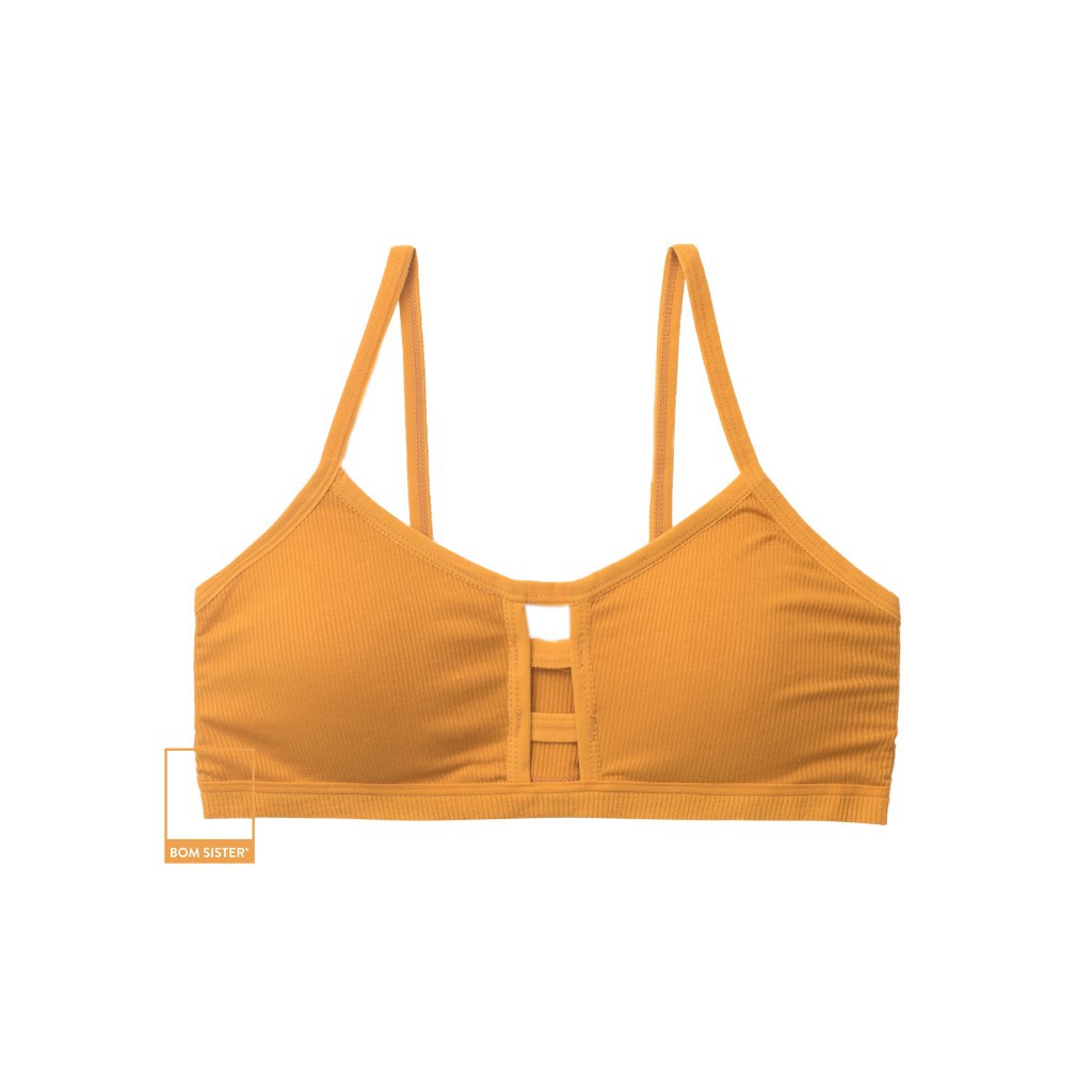 Áo lót thể thao không gọng mút mỏng màu trơn mút tháo rời được nâng ngực tự nhiên BOM SISTER BR4006 | BigBuy360 - bigbuy360.vn