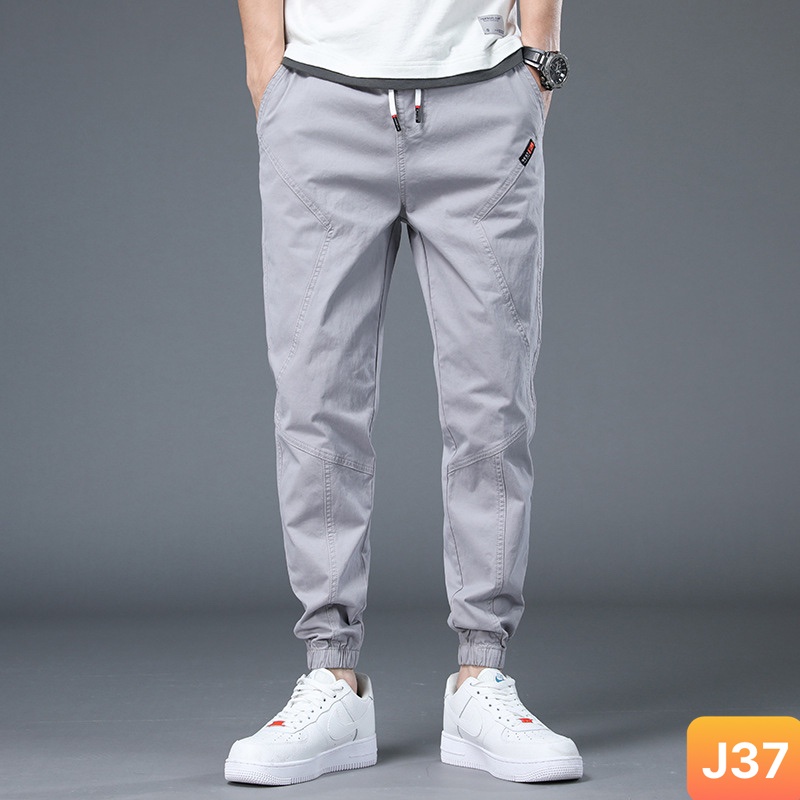 Quần jogger nam túi hộp bo chân màu đen không rách chất kaki cao cấp co dãn 4 chiều, quần baggy thể thao nam LAVADO12