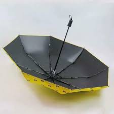 Ô Gấu Brown Gấp Gọn Chống Tia UV Màu Sắc Bắt Mắt Dễ Thương - Màu Vàng