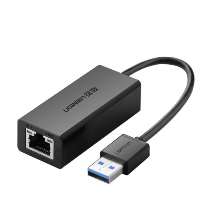 Cáp chuyển đổi USB to LAN 3.0 chính hãng Ugreen UG-20256 tốc độ 10/100/1000Mbps - chính hãng BH 18 tháng