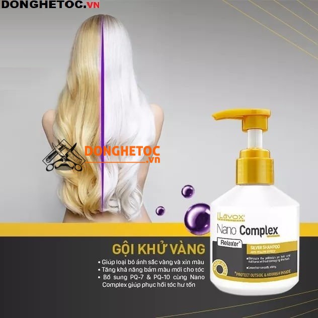 Gội tím khử vàng và giữ màu tóc nhuộm Lavox | BigBuy360 - bigbuy360.vn