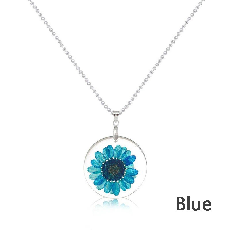 Dây chuyền mặt thủy tinh trong suốt độc đáo