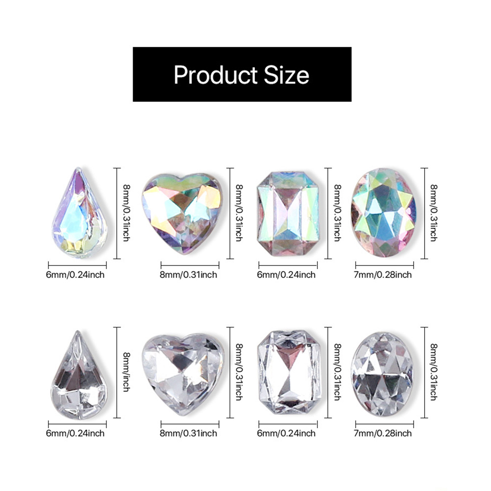 [Hàng mới về] Hộp Phụ Kiện Trang Trí Móng Tay 3D Nghệ Thuật