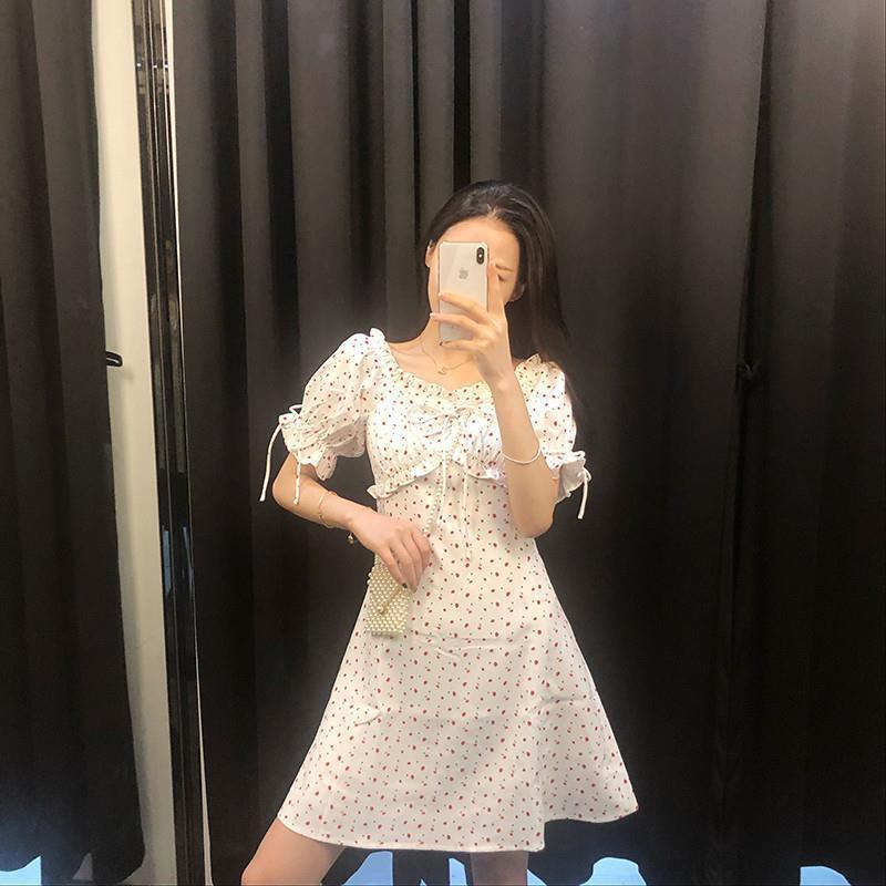 [Mã FAMAYWA giảm 10K đơn 50K] Váy Nữ Họa Tiết Chấm Bi Phong Cách Nhẹ Nhàng Hàn Quốc | BigBuy360 - bigbuy360.vn