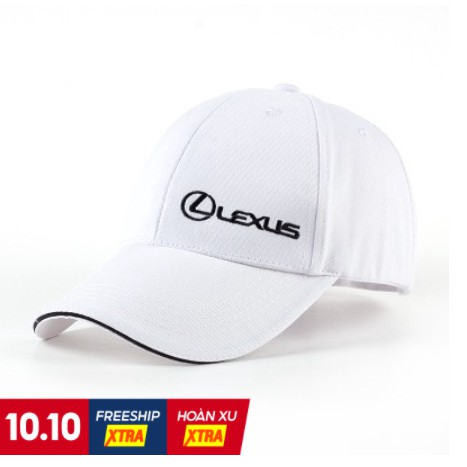Mũ Nón kết Lưỡi Trai 100% Cotton Màu Trơn Thêu Chữ logo Lexus cho xe hơi ô tô Thời Trang ES GS LS