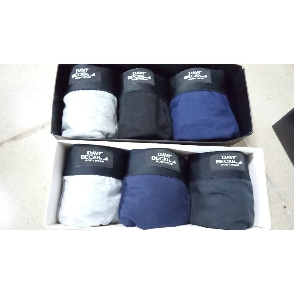 COMBO hộp 3 cái quần sịp nam David Beckam -  Hàng VNXK - KÈM ẢNH SHOP TỰ CHỤP