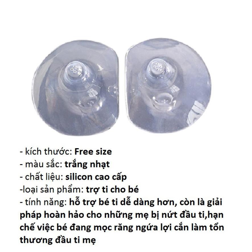 Núm trợ ti silicon siêu mềm cho bé sơ sinh, núm trợ ti thương hiệu GB Hàn Quốc chính hãng không chứa BPA Doli Shop châu