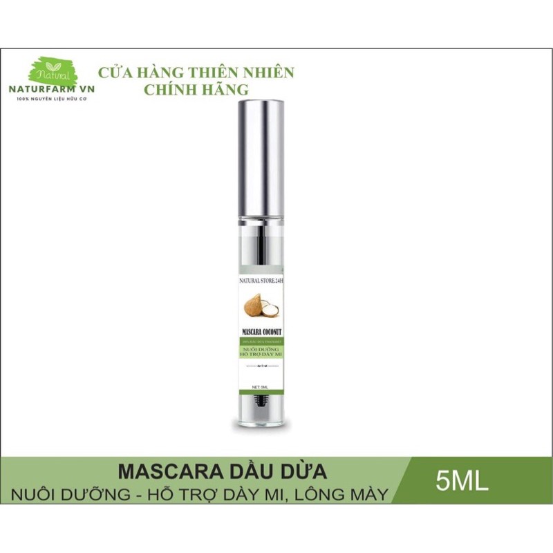 mascara dầu dừa 100% nguyên chất - dưỡng mi & lông mày