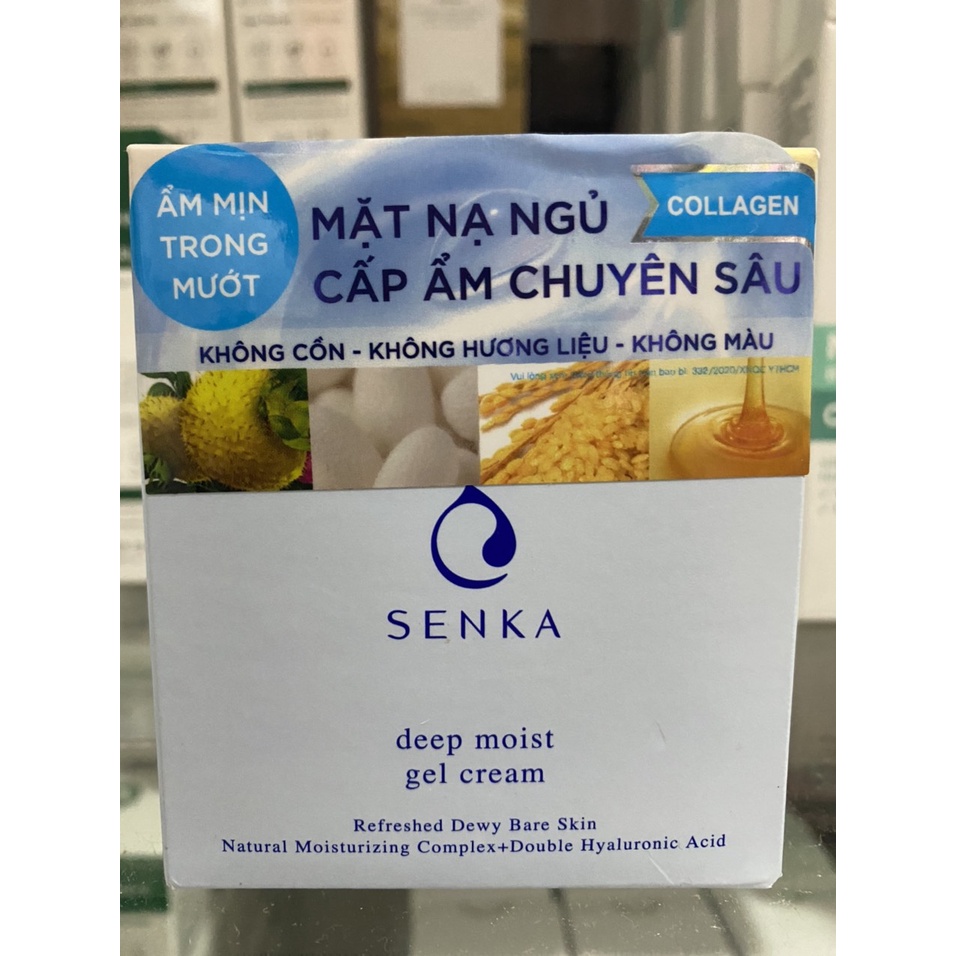 Mặt Nạ Ngủ Senka Deep Moist Gel Cream (50g)