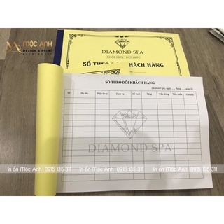 Sổ theo dõi khách hàng - Sổ tư vấn phun xăm