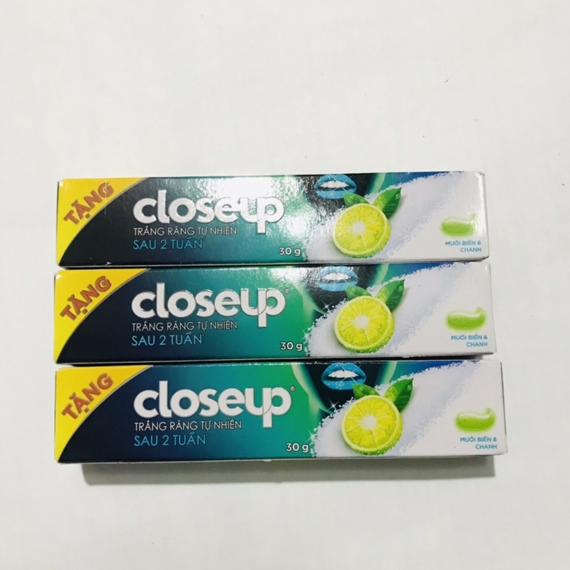 Combo 10 tuýp kem đánh răng p/s,closeup 30 g loại du lịch.