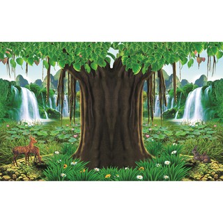 Tranh dán tường 3D Cây Bồ Đề Phủ Kim Sa Cao Cấp CayBoDe_4