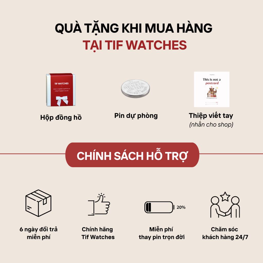 Đồng Hồ Dây Da DOKO SUMMER Tif Watches Be Nhạt Kẹo Ngọt Dễ Thương Hợp Tặng Quà Người Yêu