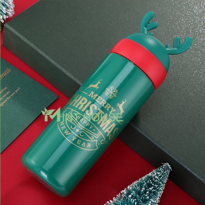 Bình giữ nhiệt Giáng Sinh Noel Merry Christmas 330ml