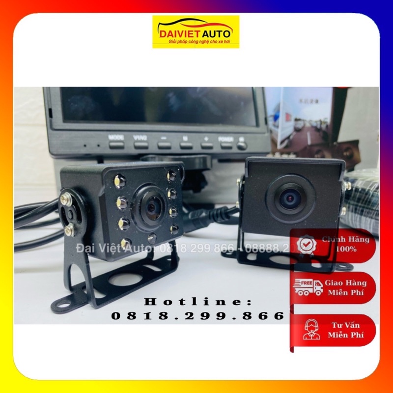 Cam Hành Trình Xe Tải AHD DC12-24V Ghi Hình Trước Sau- XT02 | Đại Việt Auto