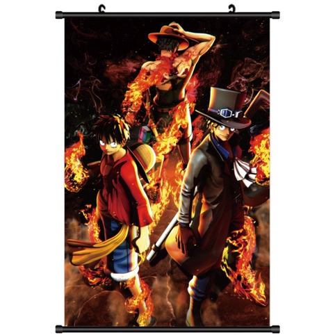Tranh treo tường One Piece kích thước 60cm x 90cm cực kỳ đẹp cool ngầu