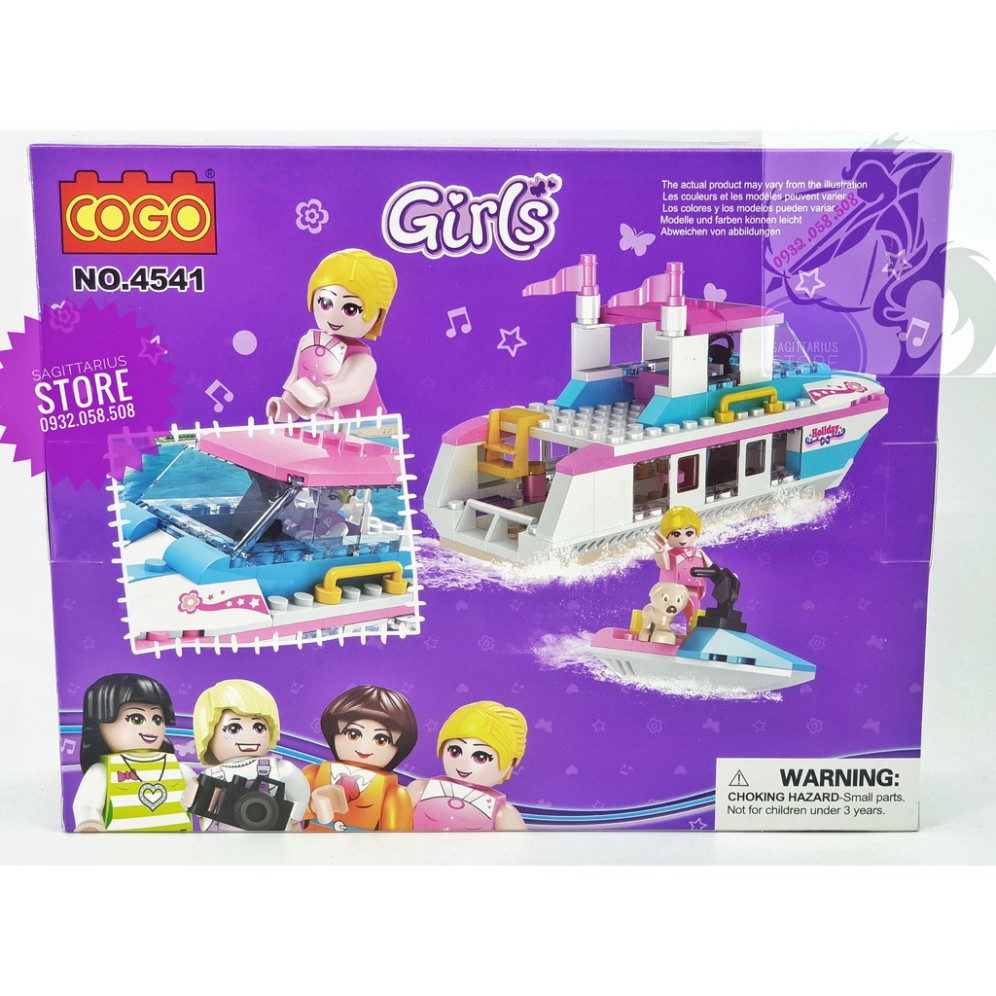 Lego Friend COGO 4541 Lắp Ráp Du Thuyền & Ca Nô Nước ( 164 Mảnh ) [Hot]