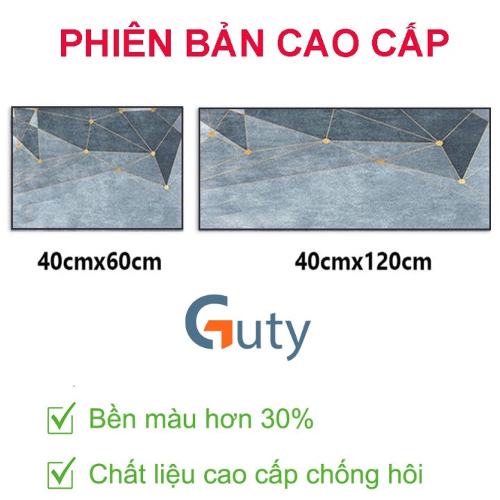 Bộ 2 thảm bếp 3D chống trơn trượt, Thảm bếp, lót bếp trải sàn nhà bếp trang trí chống trượt Proki cao cấp