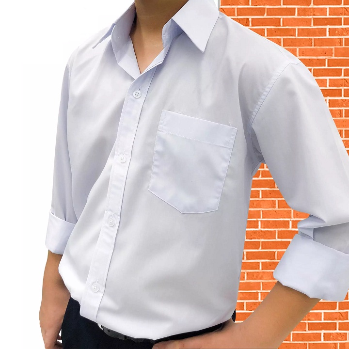 Áo đồng phục học sinh từ 20kg-90kg - Áo trắng học sinh nam các cấp - NH Kids Shop
