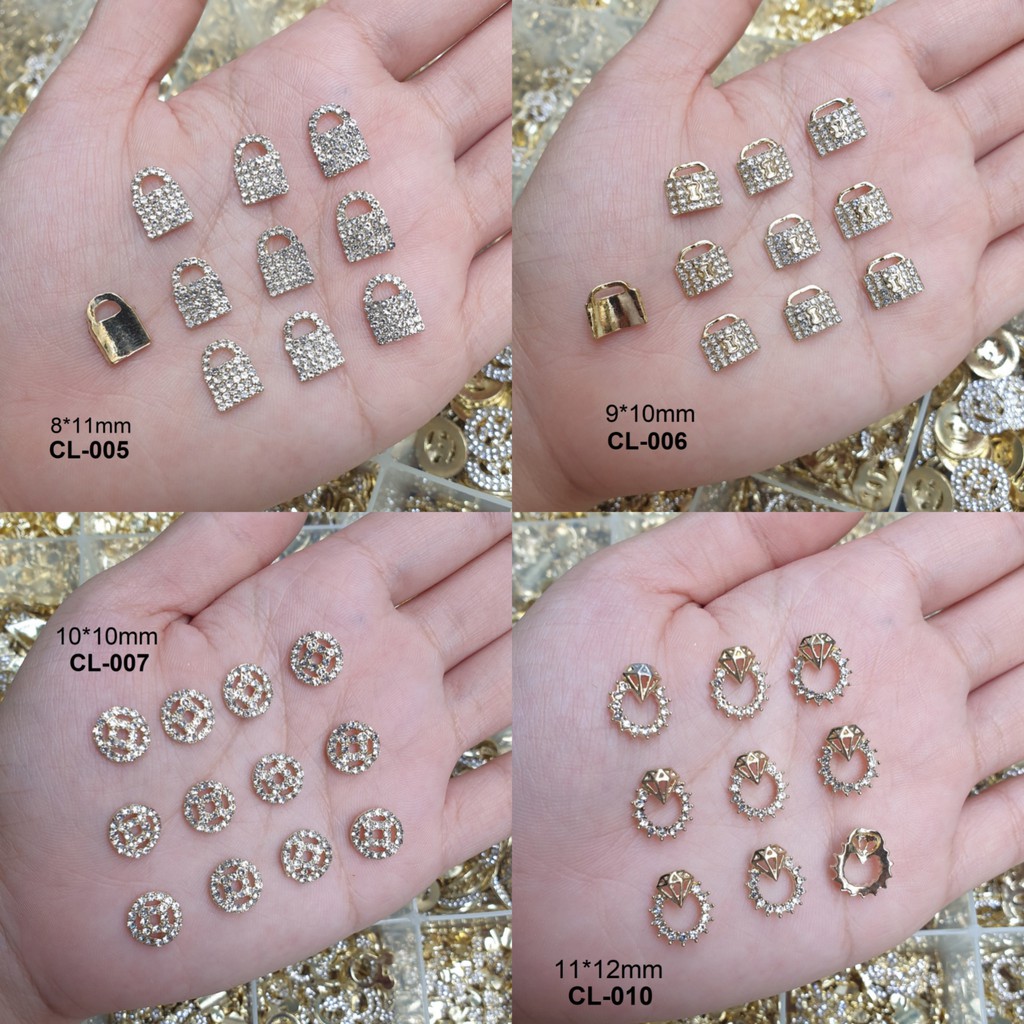 Set 34 Charm Size Lớn Đính Móng