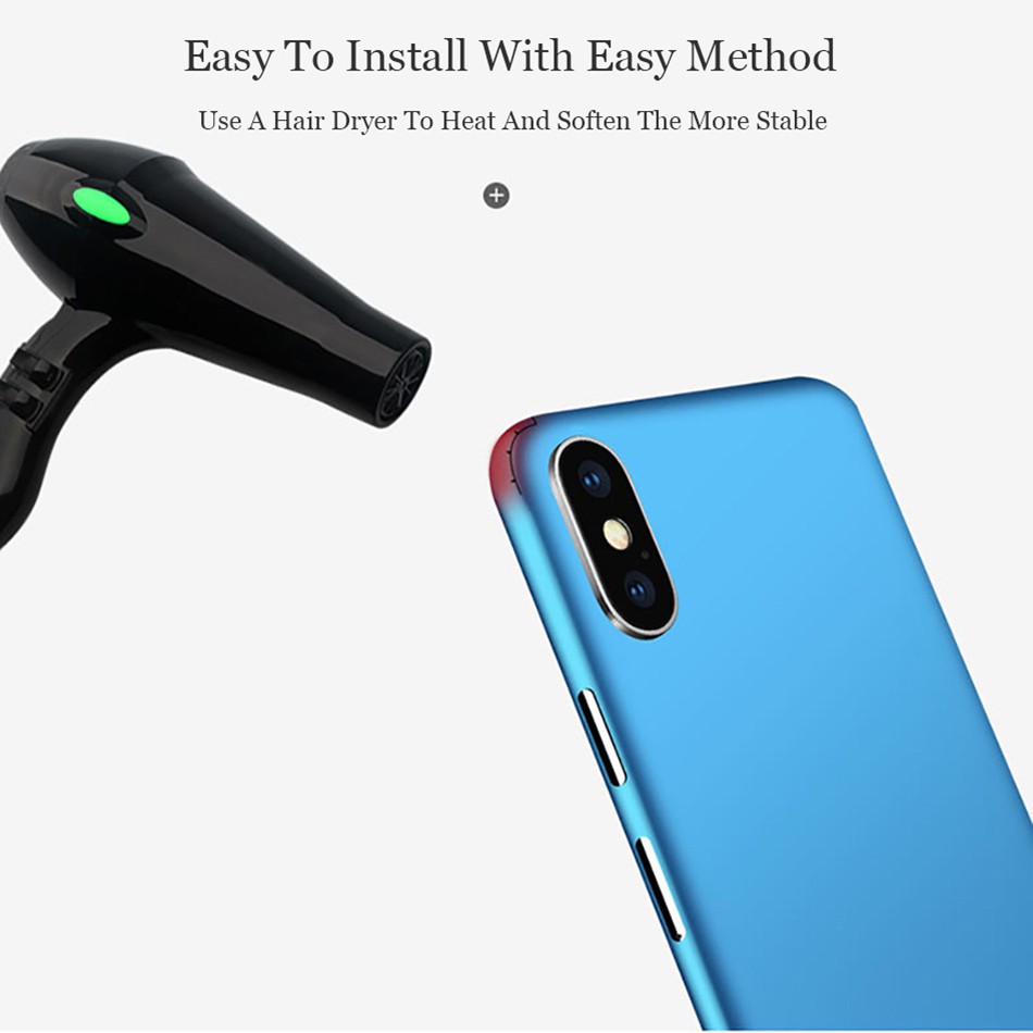 Miếng dán decal màu trơn cho toàn thân của iPhone 5s 6 7 8 Plus X XS MAX