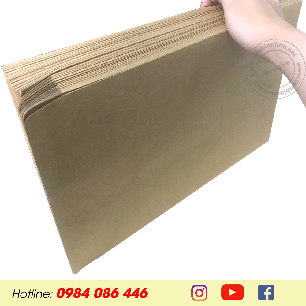 1 BAO THƯ NẮP NGANG GIẤY KRAFT NHẬT LÁN MỊN KHỔ A4 25 x 35 CM - BAOBIONLINE