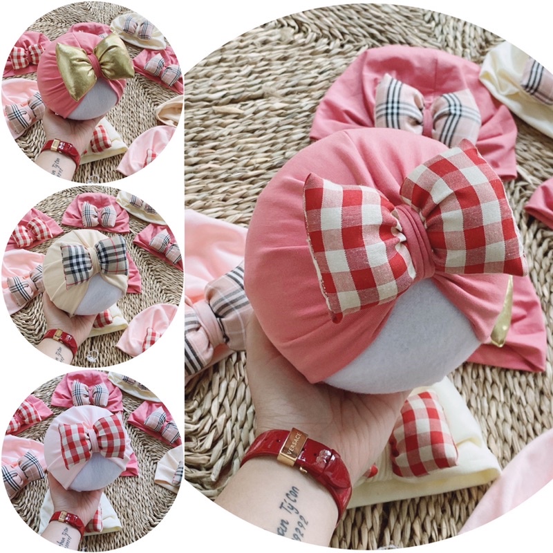 nón nơ sang chảnh( 4-8kg.6-10kg)