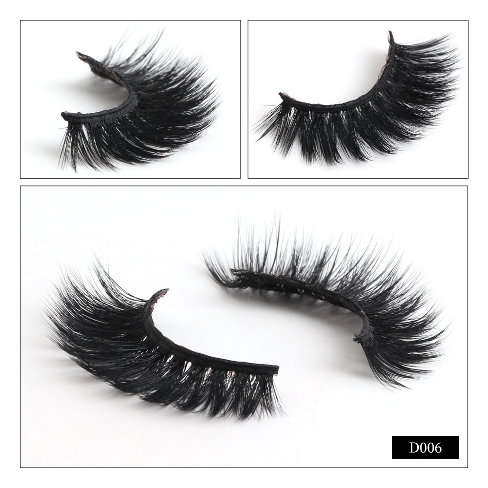 MAGEFY 3D Lông mi giả 1 cặp/Tổng hợp lông mi giả cao cấp/Bộ 1 đôi lông mi giảvà mượt bằng lông chồn  điểm handmade