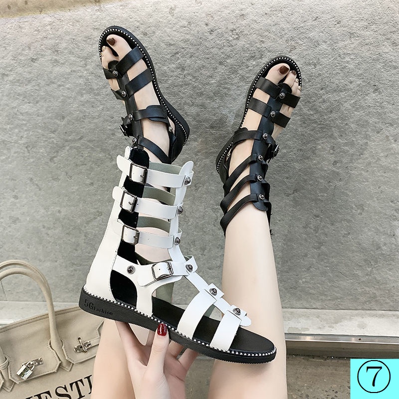 Sandal Hở Ngón Đế Bằng Thiết Kế Dây Đan Chéo Phong Cách Âu Mỹ Thời Trang Mùa Hè Mới Cho Nữ