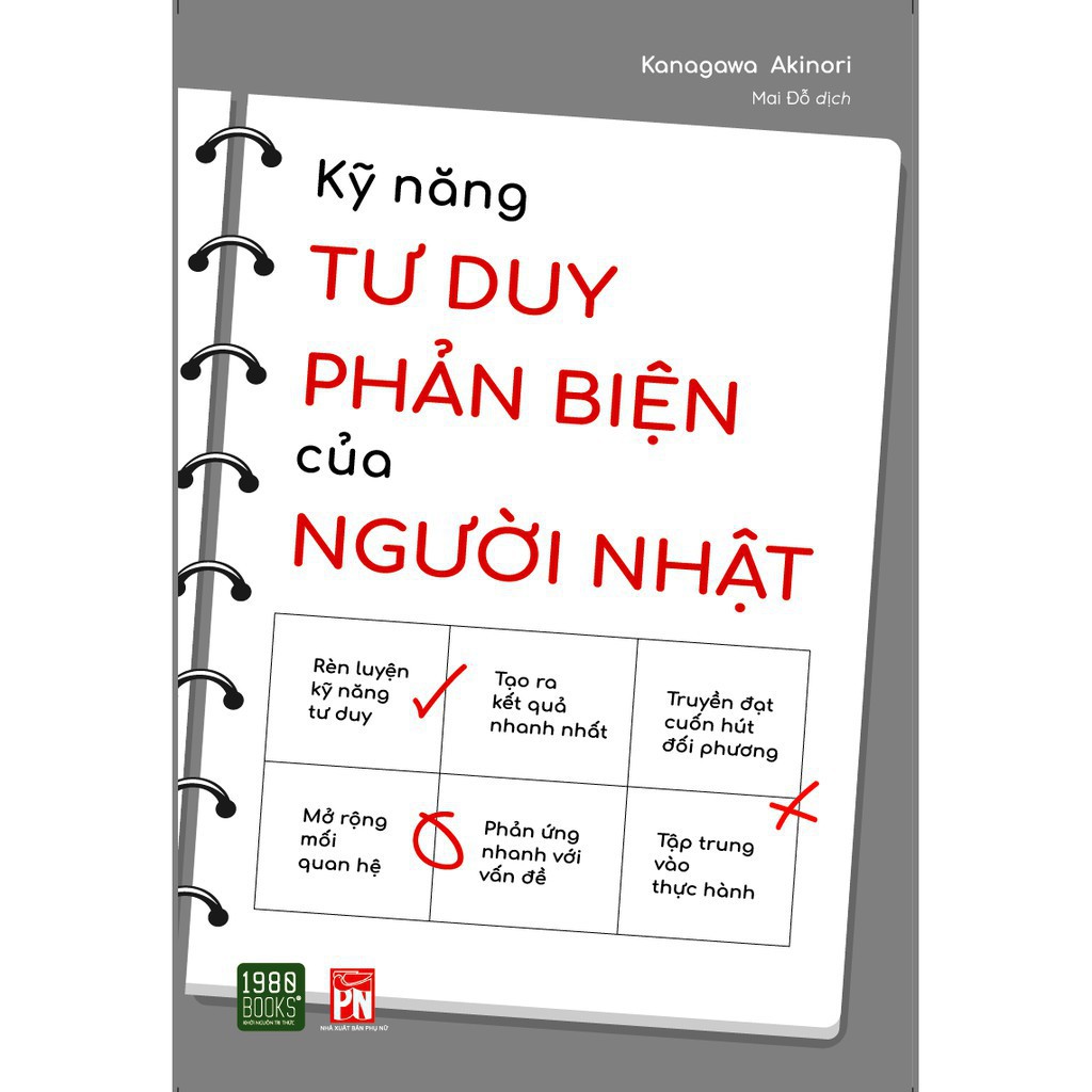 Sách - Kỹ Năng Tư Duy Phản Biện Của Người Nhật