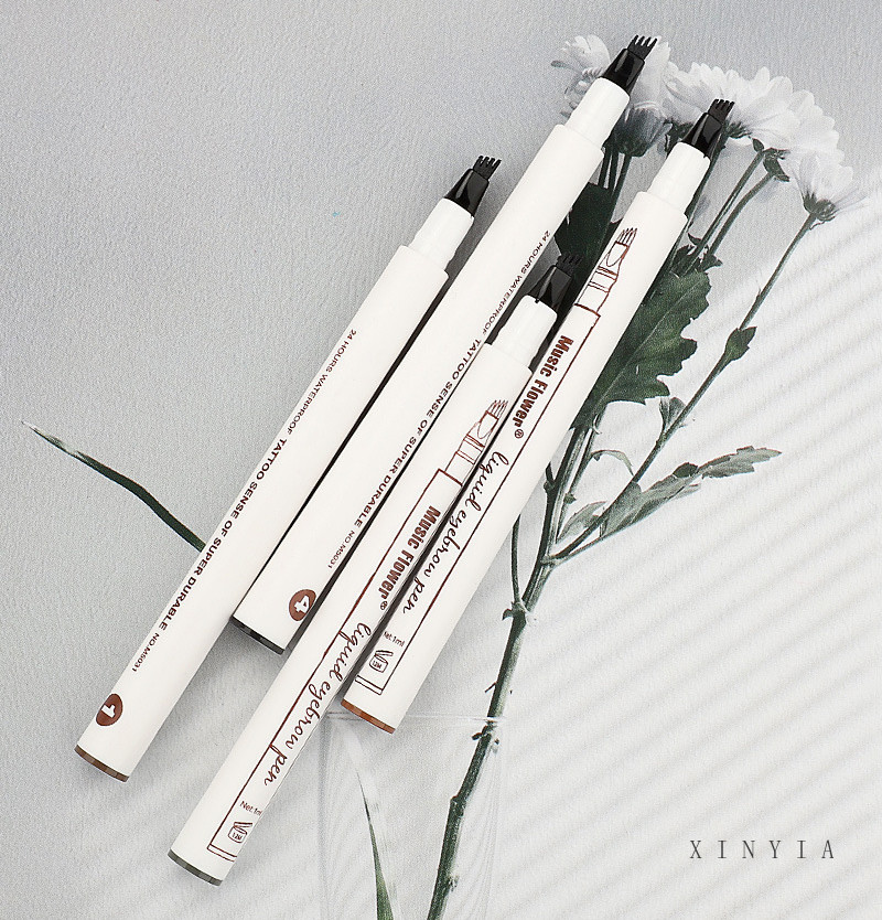 [Hàng mới về] Bút Kẻ Lông Mày Dạng Lỏng Lâu Trôi Chống Thấm Nước Chuyên Nghiệp 4 Màu Tùy Chọn