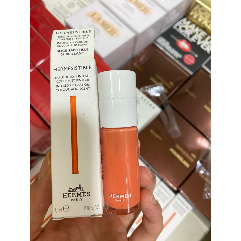 Son dưỡng Hermes Hermesistible Infused Lip Care Oil Colour and Scent - Son dưỡng Hermes lip oil 05 rose kola
