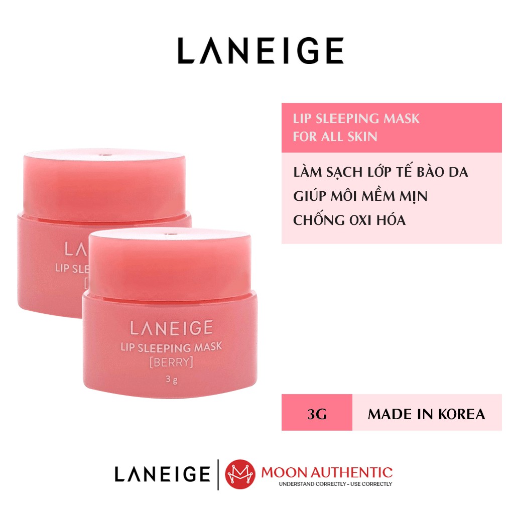 Mặt Lạ Ủ Môi Laneige Mini Mẫu Mới (2019 - 2022)