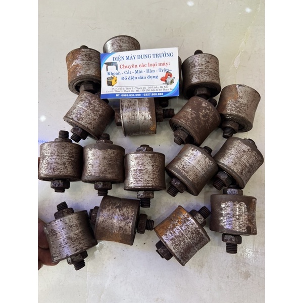 LU LÔ CON LĂN BẰNG THÉP MÁY DUỖI SẮT TRỤC 12MM