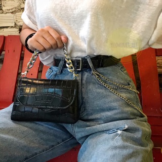 Belt bag Thắt lưng kèm túi kèm chain