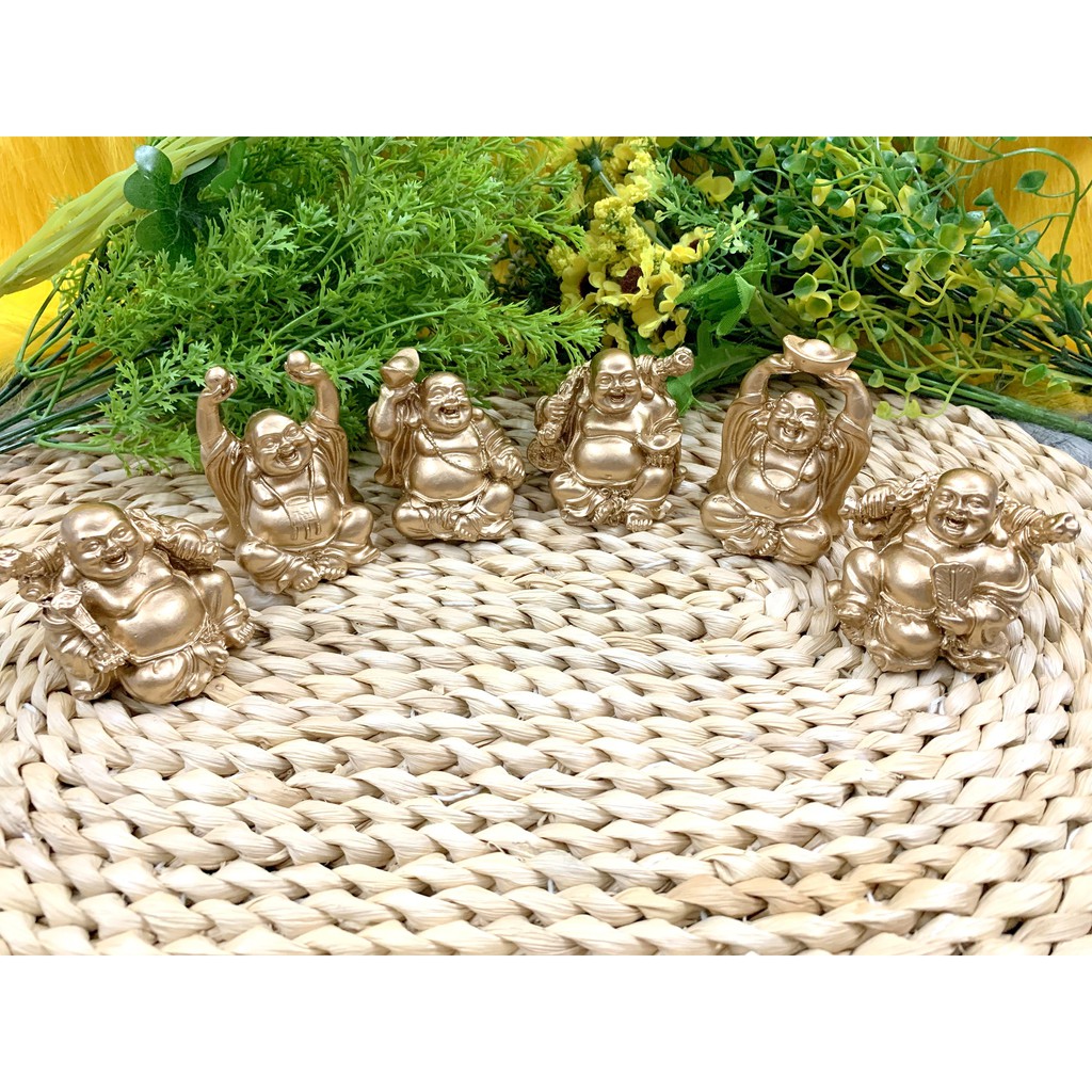 Bộ 6 tượng Phật Di Lặc Hoan Hỉ Tài Lộc Kim Tiền