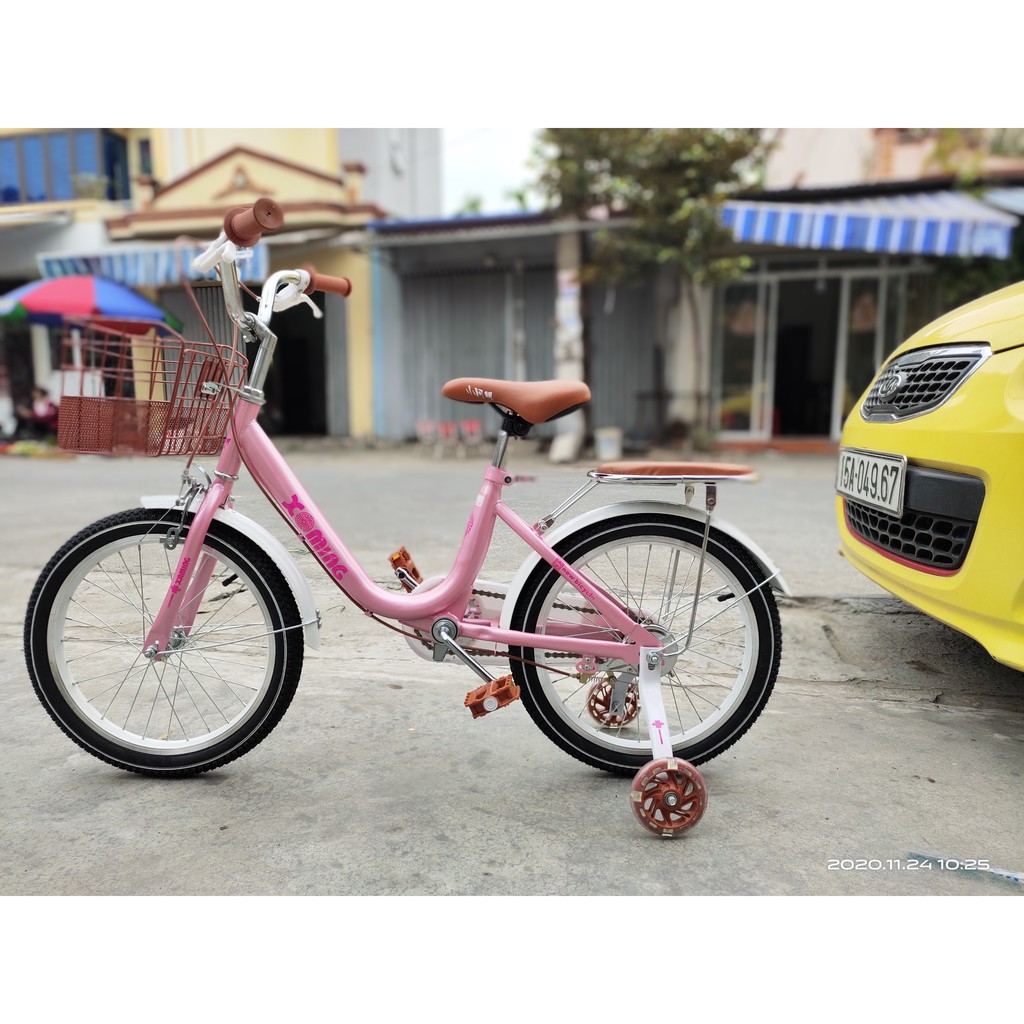 Xe đạp mini Xaming size 12, 14, 16, 18, 20 inch cho bé gái 2-4t, 4-5t, 5-7t, 6-9t, 7-11t