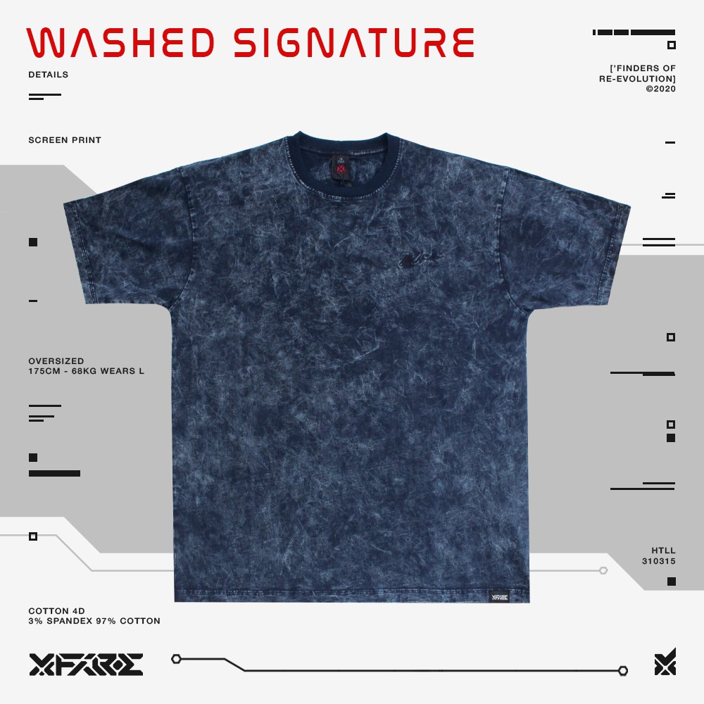 Áo Thun Navy Washed by Xfire