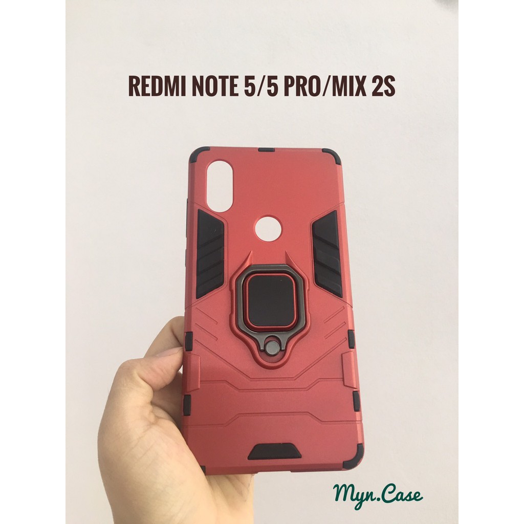 FREESHIP 50K TOÀN QUỐC_ỐP LƯNG XIAOMI REDMI NOTE 5/ NOTE 5 PRO/ MI MIX 2S ỐP LƯNG CHỐNG SỐC IRONMAN-IRING THẾ HỆ MỚI