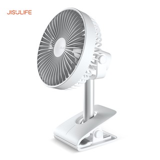 QUẠT SẠC TÍCH ĐIỆN MINI KẸP BÀN JISULIFE F7B